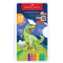 Bút Sáp Dầu Lục Giác, 12 Màu - Dinosaur